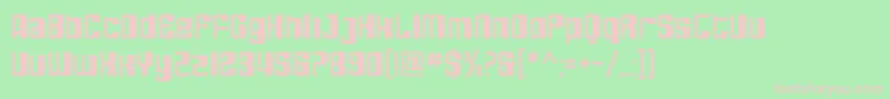 SfDecotechno Font – Pink Fonts on Green Background