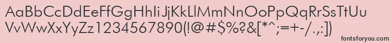 Ftr Font – Black Fonts on Pink Background