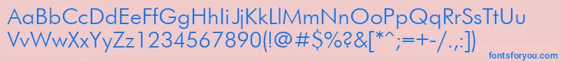 Ftr Font – Blue Fonts on Pink Background