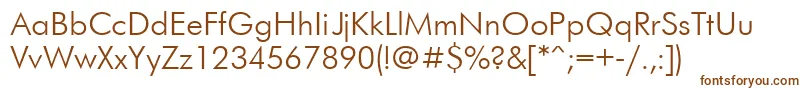 Ftr Font – Brown Fonts on White Background