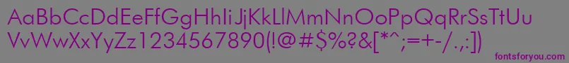 Ftr Font – Purple Fonts on Gray Background
