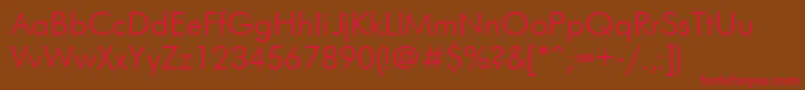 Ftr Font – Red Fonts on Brown Background