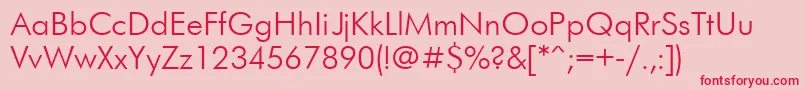 Ftr Font – Red Fonts on Pink Background