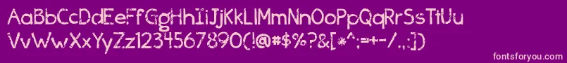 BmdAlbatross Font – Pink Fonts on Purple Background