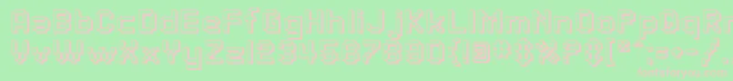 SfPixelateShaded Font – Pink Fonts on Green Background