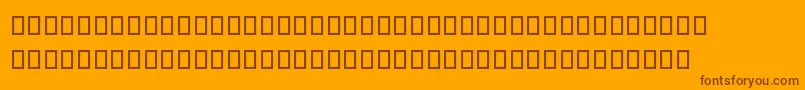 Sncbishop Font – Brown Fonts on Orange Background