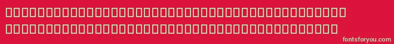 Sncbishop Font – Green Fonts on Red Background