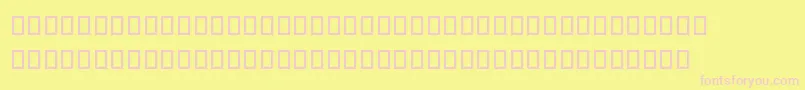 Sncbishop Font – Pink Fonts on Yellow Background