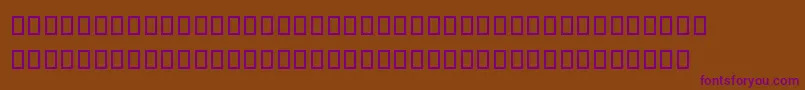 Sncbishop Font – Purple Fonts on Brown Background