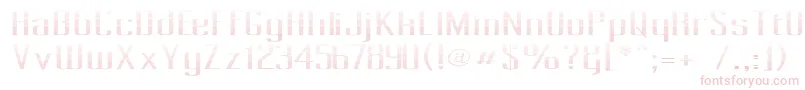 Pecot012 Font – Pink Fonts on White Background