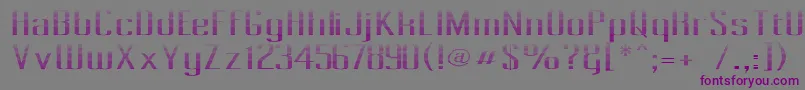 Шрифт Pecot012 – фиолетовые шрифты на сером фоне