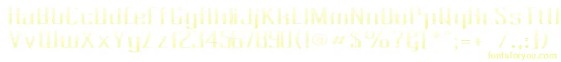 Шрифт Pecot012 – жёлтые шрифты
