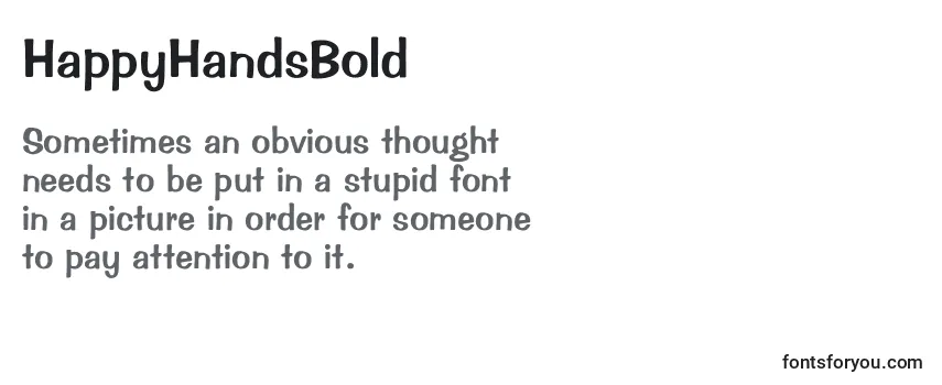 HappyHandsBold-fontti