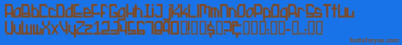 More about ProtocolupdateRegular Font ProtocolupdateRegular Font – Brown Fonts on Blue Background