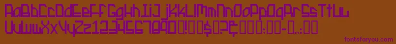Подробнее о шрифте ProtocolupdateRegular Шрифт ProtocolupdateRegular – фиолетовые шрифты на коричневом фоне