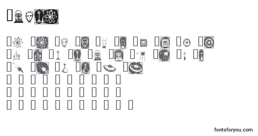 Czcionka Docnb – alfabet, cyfry, specjalne znaki