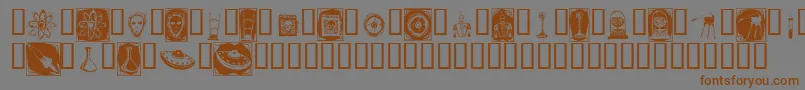 Docnb Font – Brown Fonts on Gray Background