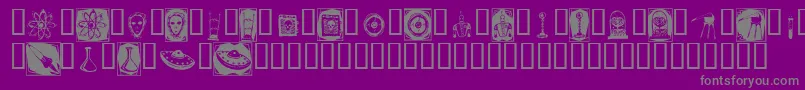 fuente Docnb – Fuentes Grises Sobre Fondo Morado