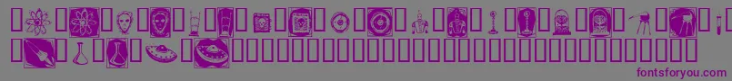 フォントDocnb – 紫色のフォント、灰色の背景