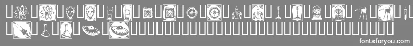 フォントDocnb – 灰色の背景に白い文字