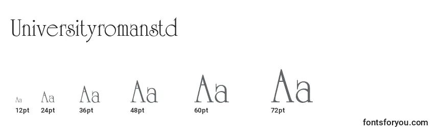Universityromanstd Font Sizes