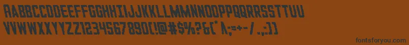 GiIncognitoleft Font – Black Fonts on Brown Background