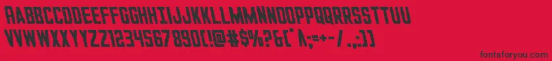 GiIncognitoleft Font – Black Fonts on Red Background