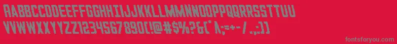 GiIncognitoleft Font – Gray Fonts on Red Background