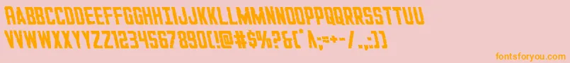 GiIncognitoleft Font – Orange Fonts on Pink Background