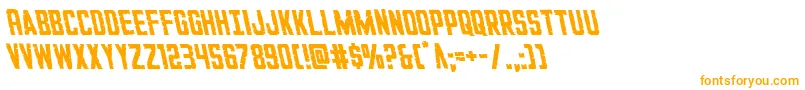 GiIncognitoleft Font – Orange Fonts on White Background