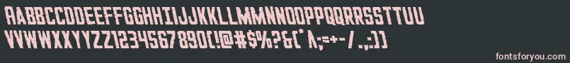 GiIncognitoleft Font – Pink Fonts on Black Background