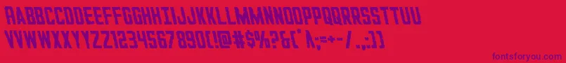 GiIncognitoleft Font – Purple Fonts on Red Background