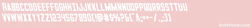 GiIncognitoleft Font – White Fonts on Pink Background