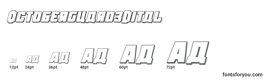 Octoberguard3Dital Font Sizes