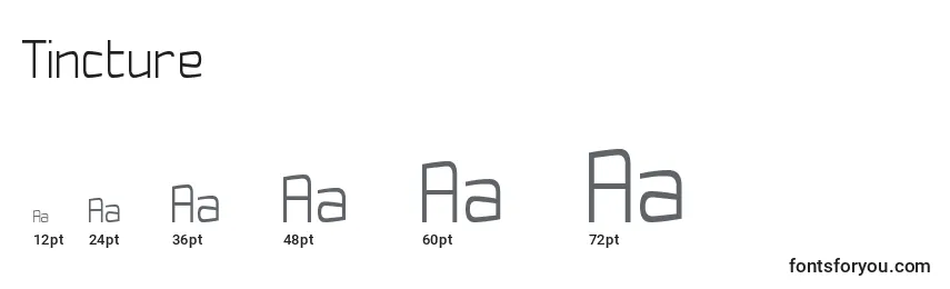 Tincture Font Sizes
