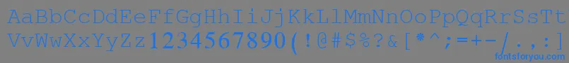 Шрифт SimplifiedArabicFixed – синие шрифты на сером фоне