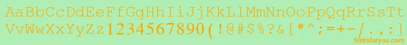 SimplifiedArabicFixed Font – Orange Fonts on Green Background