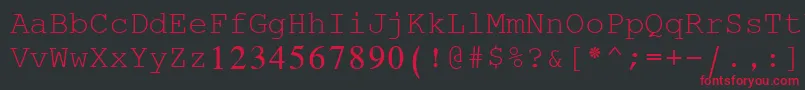 SimplifiedArabicFixed Font – Red Fonts on Black Background