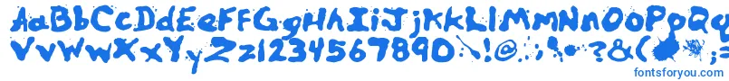 Шрифт Zill – синие шрифты