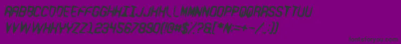 R Font – Black Fonts on Purple Background