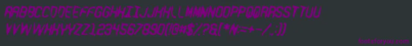 R Font – Purple Fonts on Black Background