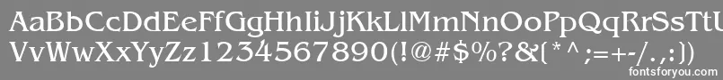 Bangkok Font – White Fonts on Gray Background