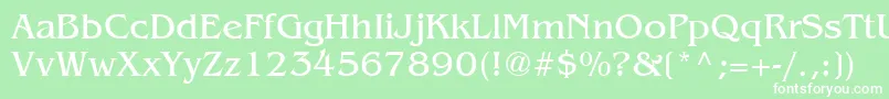 Bangkok Font – White Fonts on Green Background