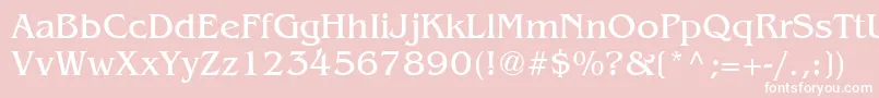 Bangkok Font – White Fonts on Pink Background