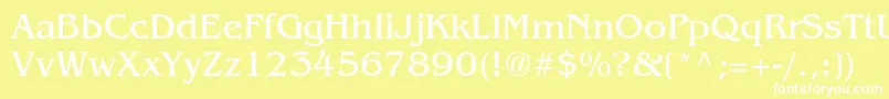 Bangkok Font – White Fonts on Yellow Background