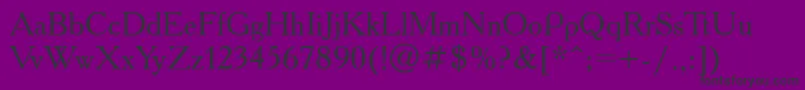 Academyctt Font – Black Fonts on Purple Background