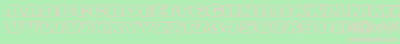 VtcAngorachikOutline Font – Pink Fonts on Green Background