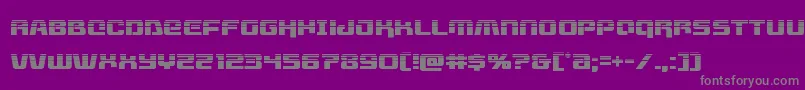 Livewiredhalf Font – Gray Fonts on Purple Background