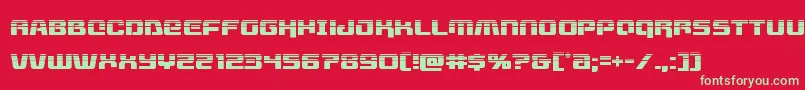 Livewiredhalf Font – Green Fonts on Red Background
