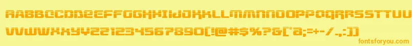 Шрифт Livewiredhalf – оранжевые шрифты на жёлтом фоне